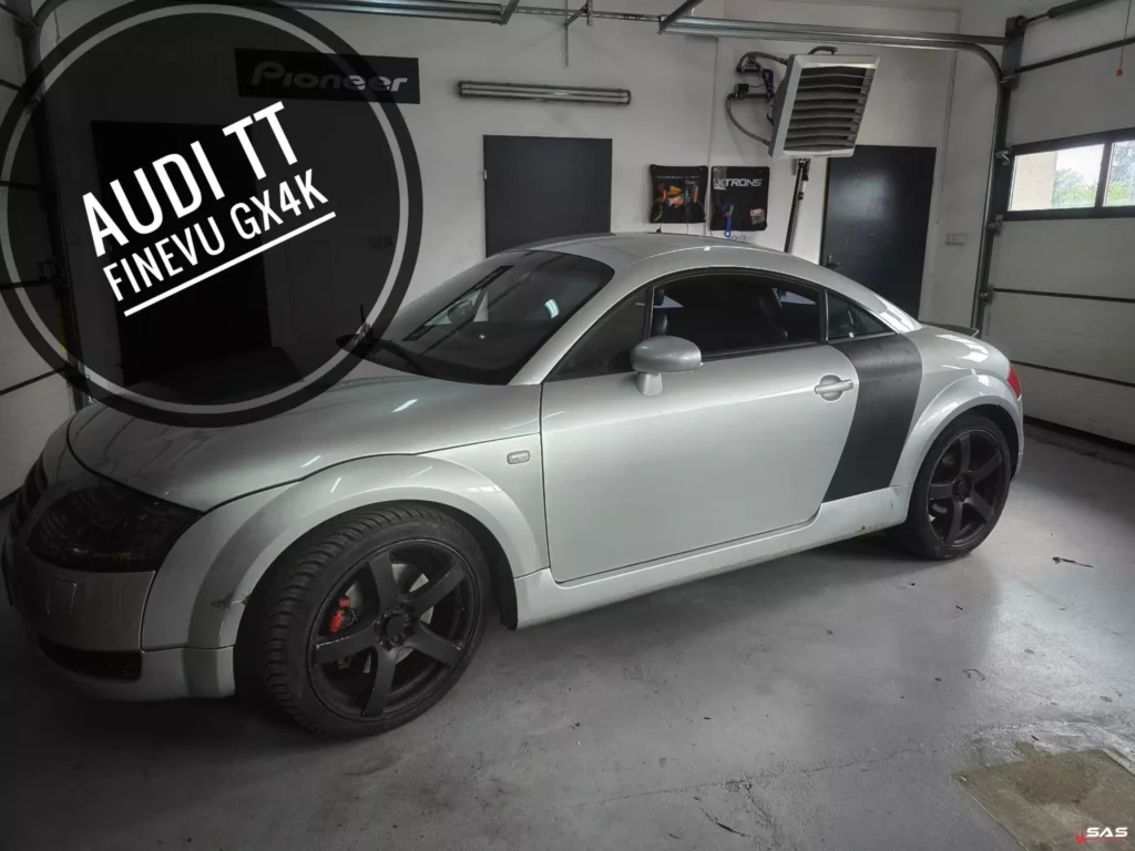 Audi TT – montaż wideorejestratorów FineVu GX4K przód i tył z trybem parkingowym