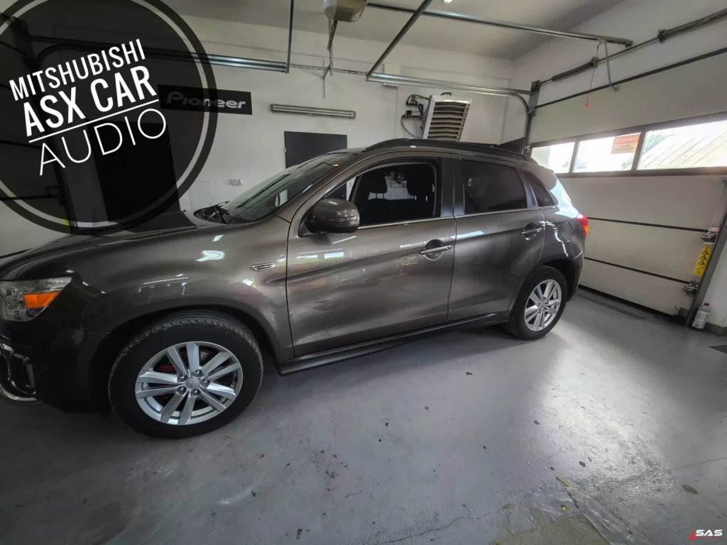 Mitsubishi ASX – kompleksowy montaż Car Audio: radio Android, procesor DSP AWAVE DSP6v4, głośniki Steg LEO650C / MS650, subwoofer ESB 3.10D4 i wygłuszenie drzwi
