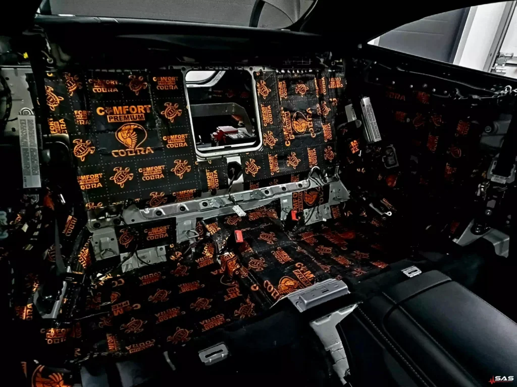 Mercedes S-Class W222 rear bulkhead soundproofing Comfort Mat