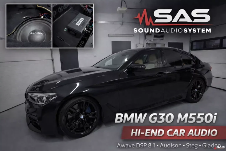 BMW G30 550i (M550i) – poprawa fabrycznego nagłośnienia (HI-END Car Audio)