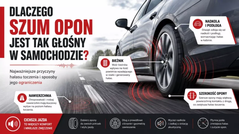 Dlaczego szum opon jest tak głośny w samochodzie i jak go ograniczyć?