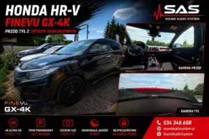 Honda HR-V – montaż wideorejestratora FineVu GX-4K przód i tył z trybem parkingowym