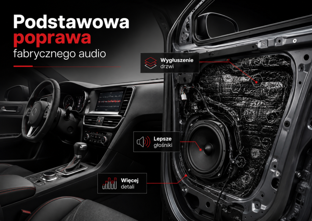 Dlaczego warto zacząć poprawę Car Audio od profesjonalnego wygłuszenia drzwi samochodu