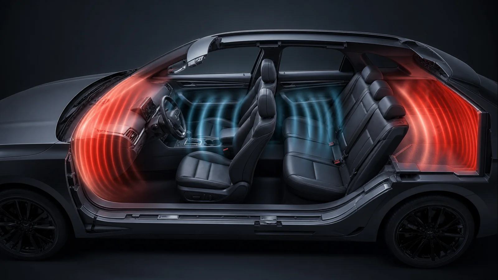 Standing wave and bass resonance inside a car