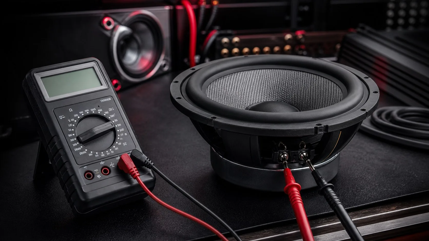 Measuring the impedance and sensitivity of a new car speaker