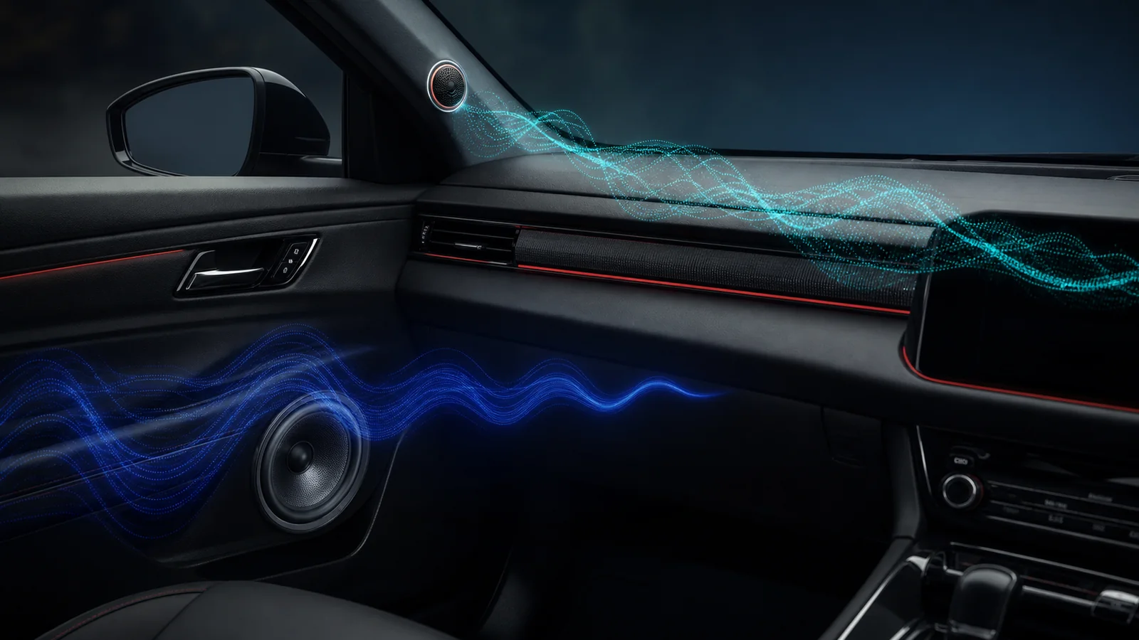 Midrange gap between car speakers