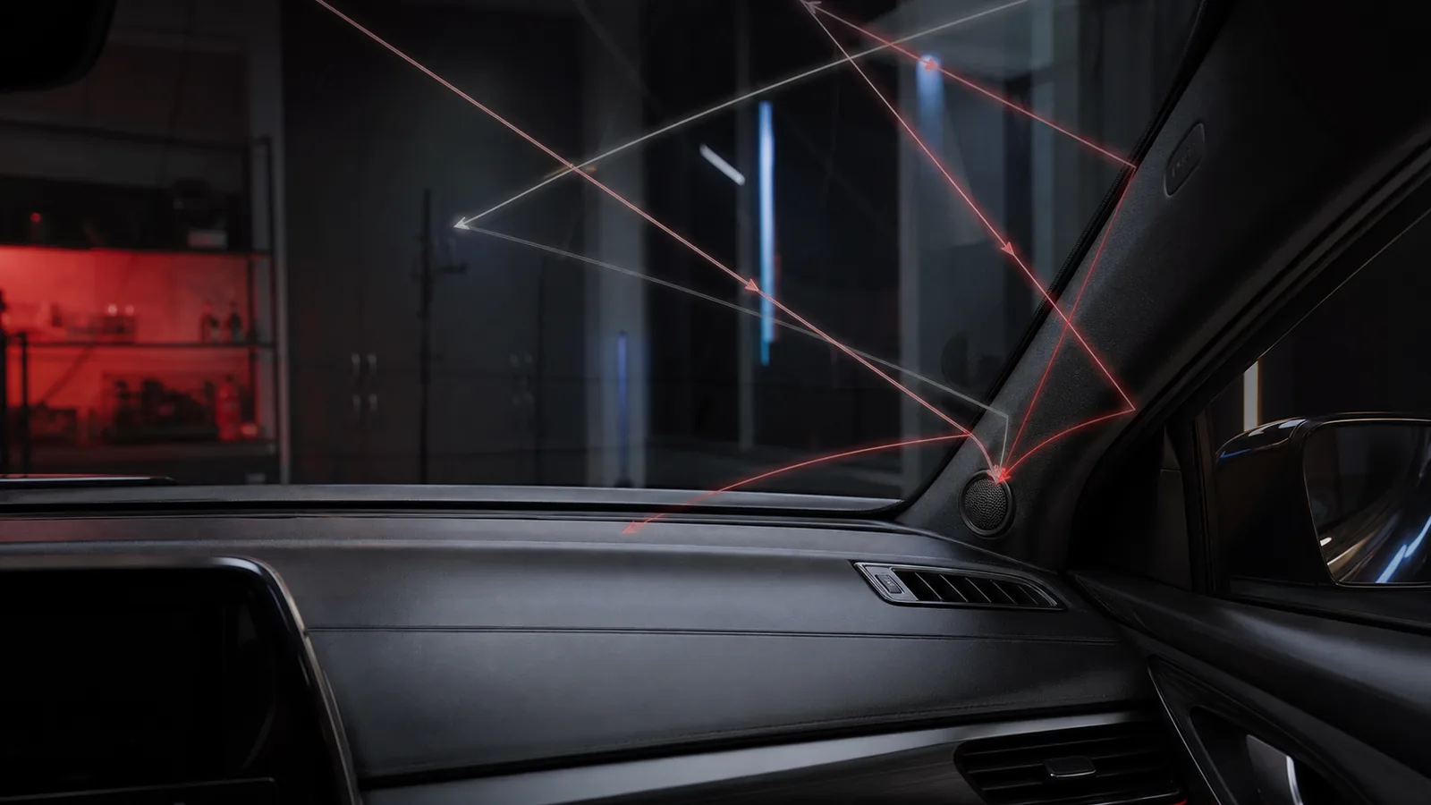 High-frequency reflections from car windows