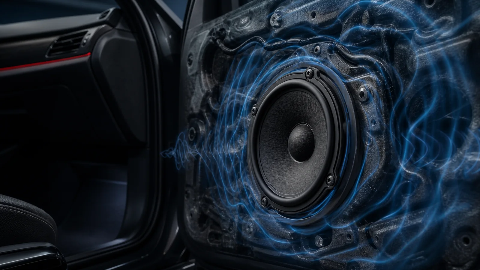 Door resonance reducing vocal clarity