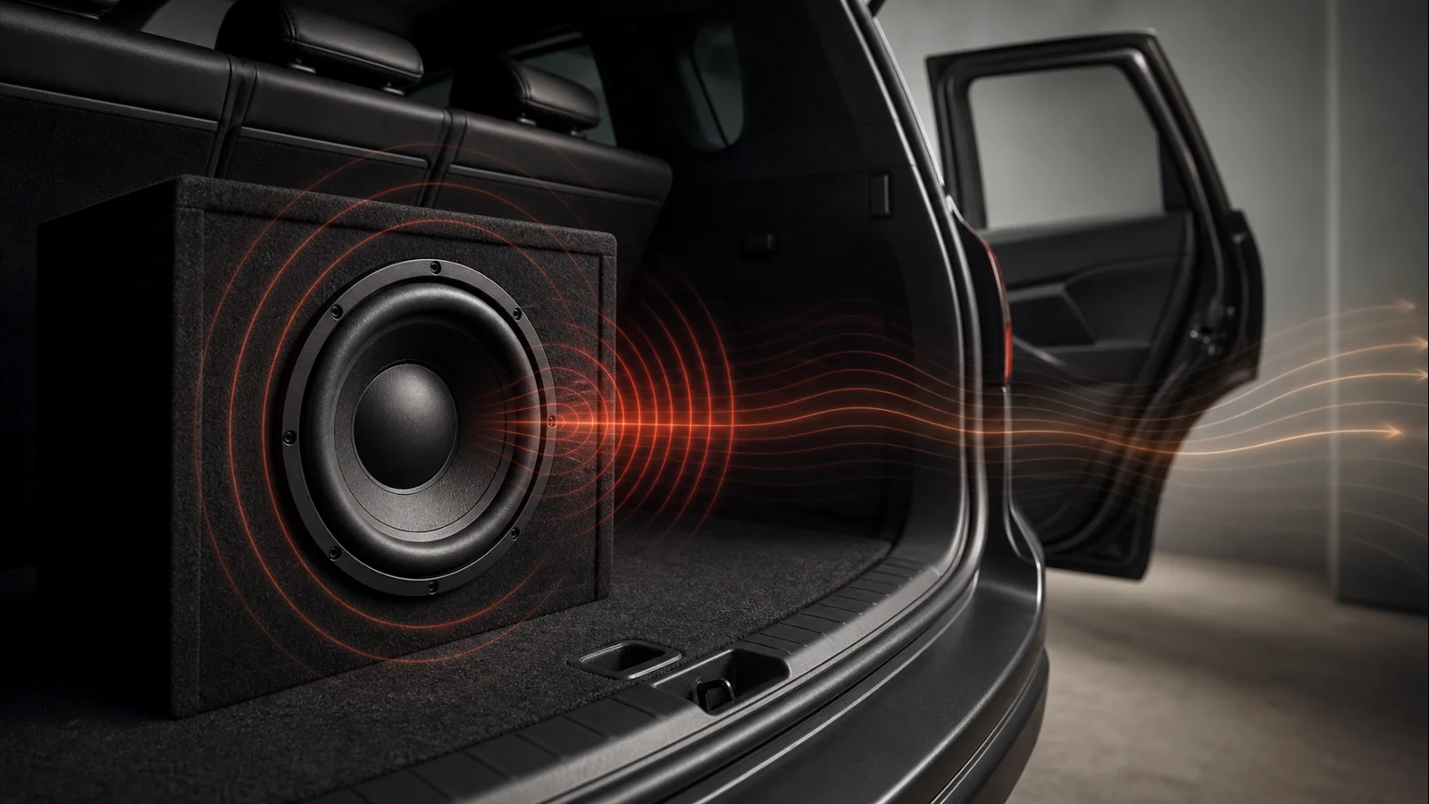 Subwoofer i utrata ciśnienia w otwartej kabinie