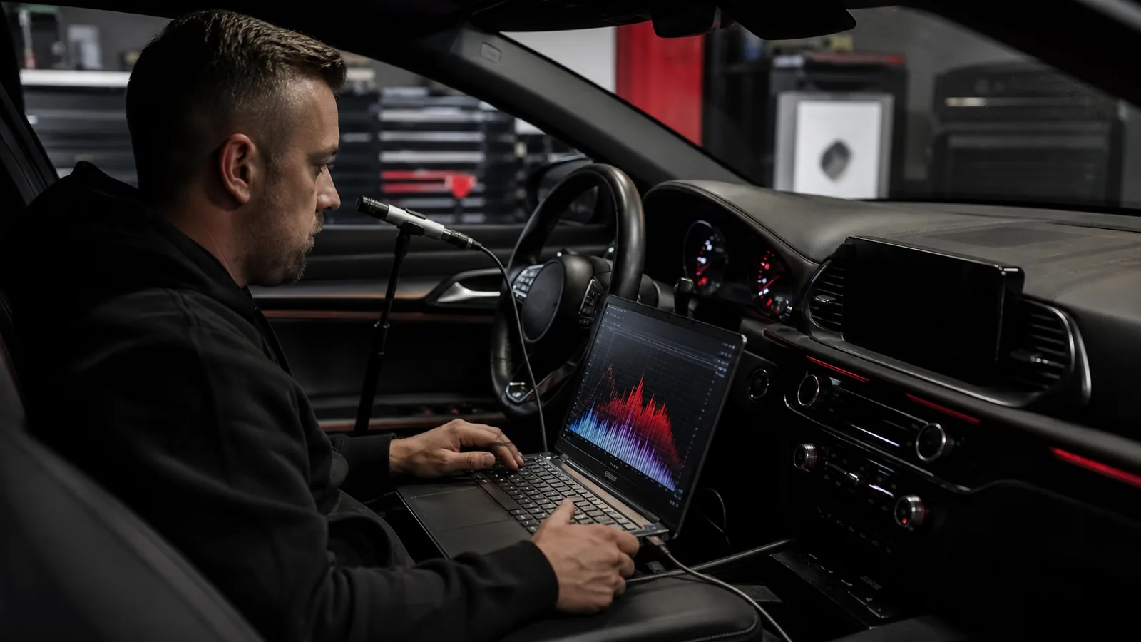 DSP tuning and in-car sound system measurement