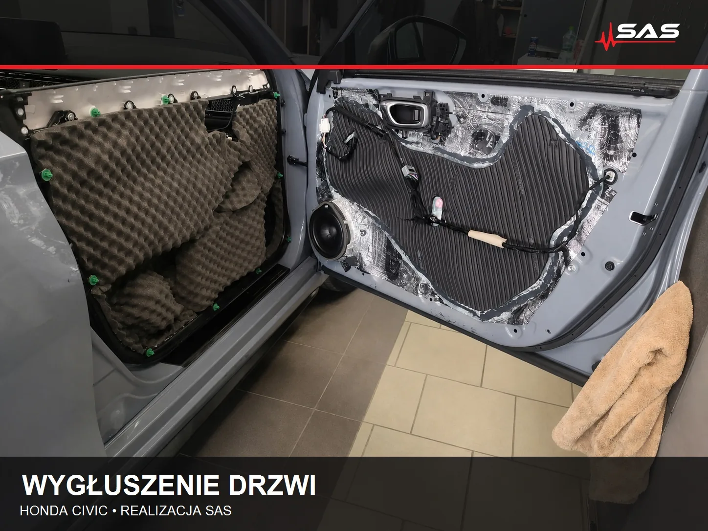 Wygłuszenie drzwi Honda Civic – photo 7