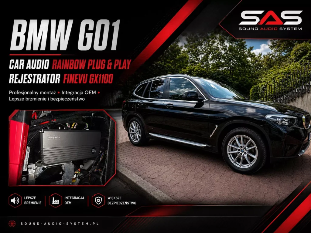 BMW X3 G01 – Rainbow BMW 3S 100FS i FineVu GX-1100 – Sound Audio System Lublin