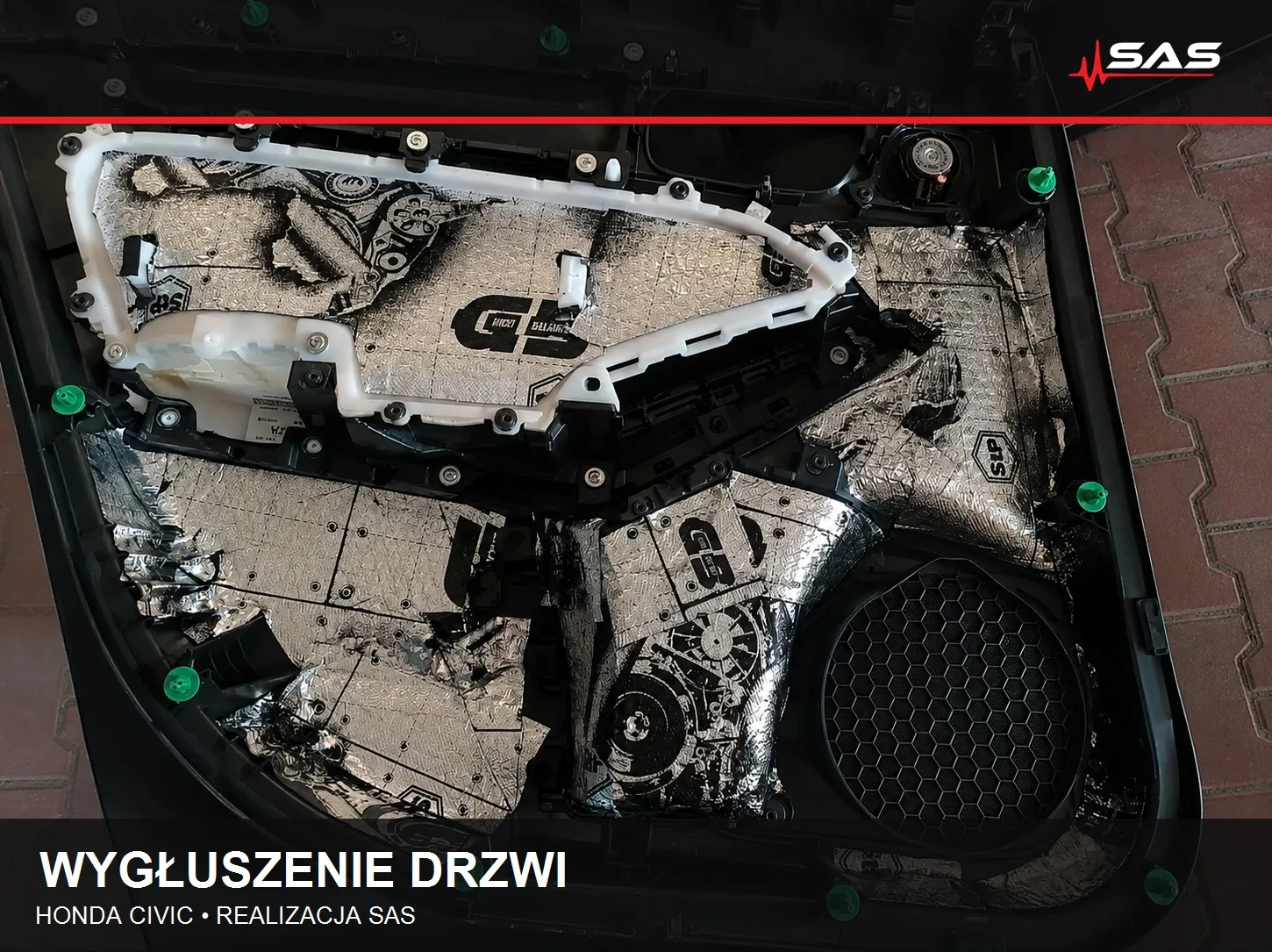 Wygłuszenie drzwi Honda Civic – photo 9