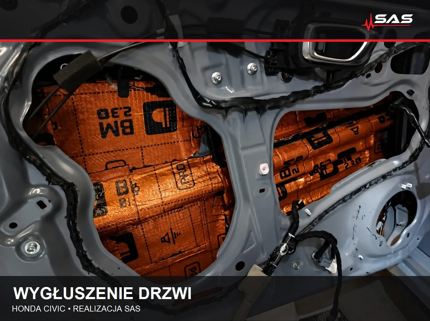 Wygłuszenie drzwi Honda Civic – photo 10