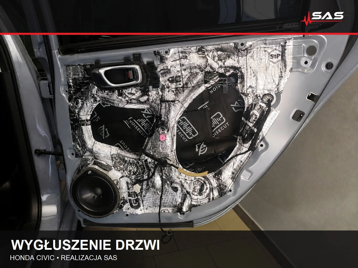 Wygłuszenie drzwi Honda Civic – photo 11