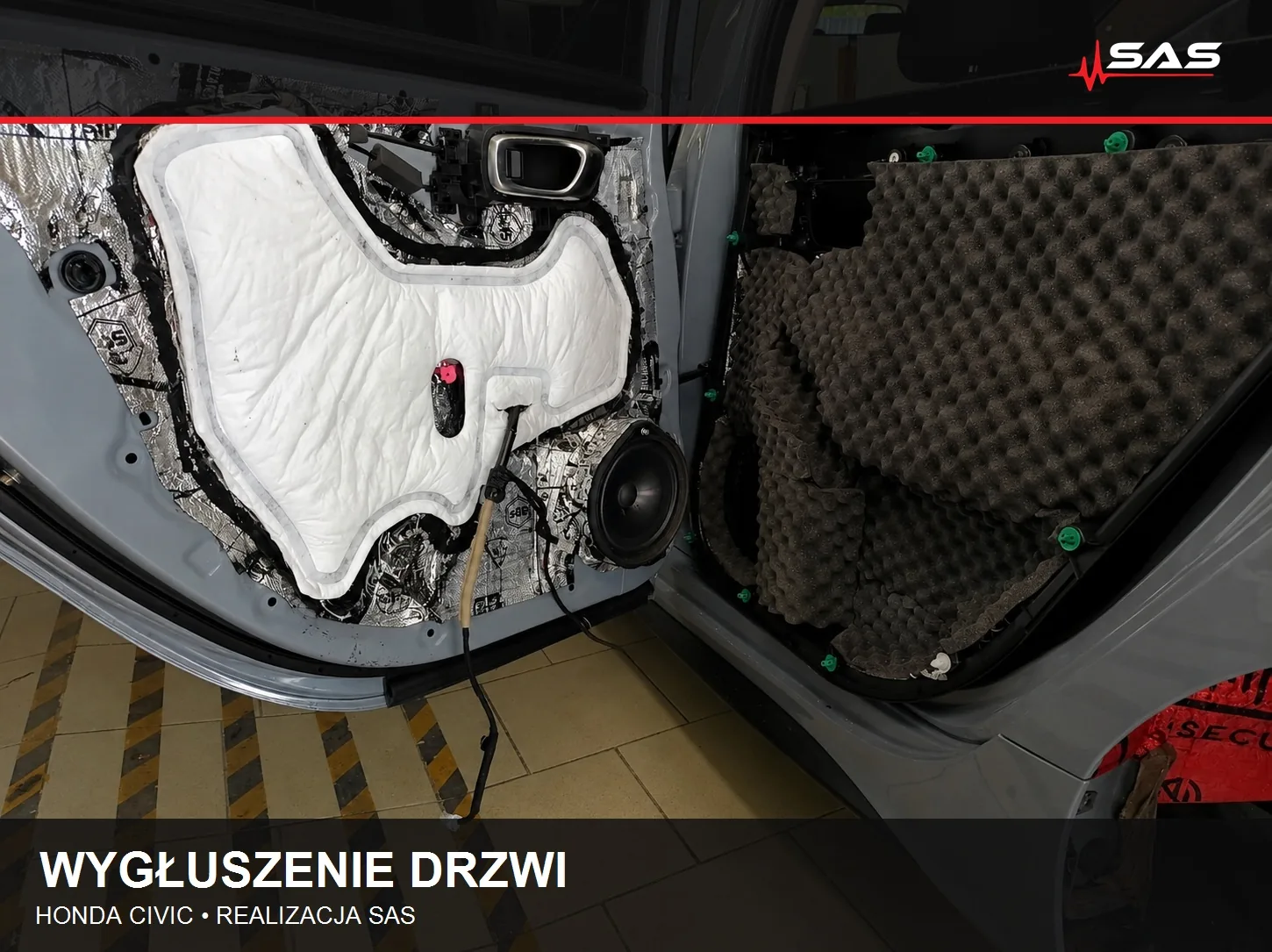 Wygłuszenie drzwi Honda Civic – photo 13