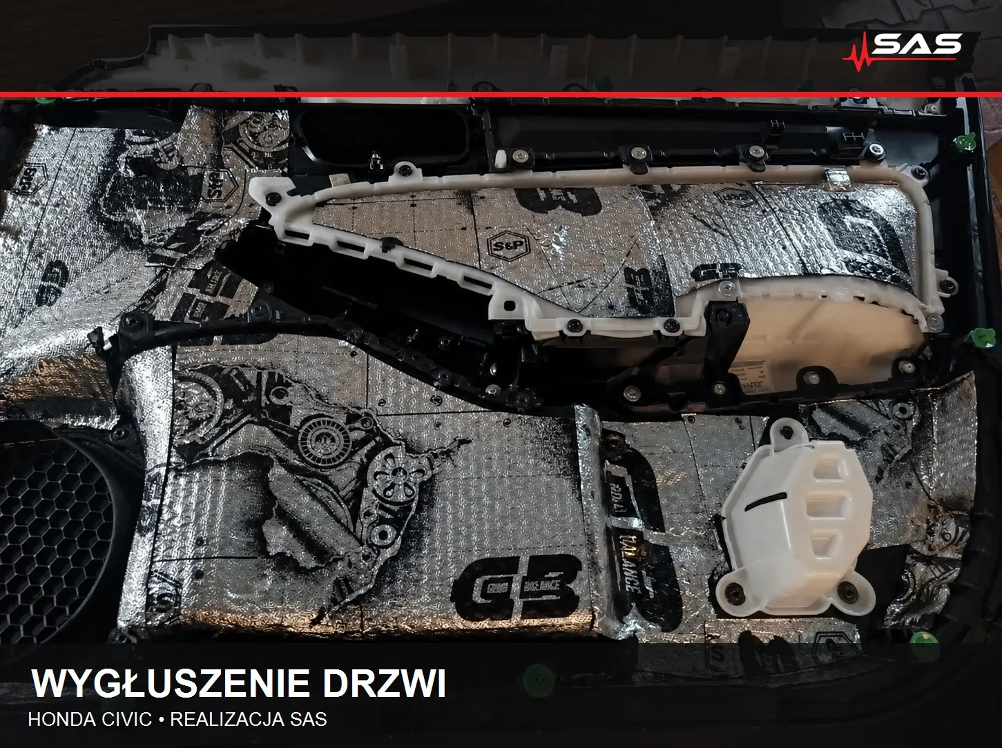 Wygłuszenie drzwi Honda Civic – photo 14