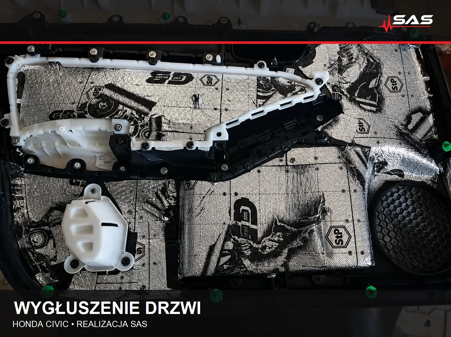 Wygłuszenie drzwi Honda Civic – photo 15