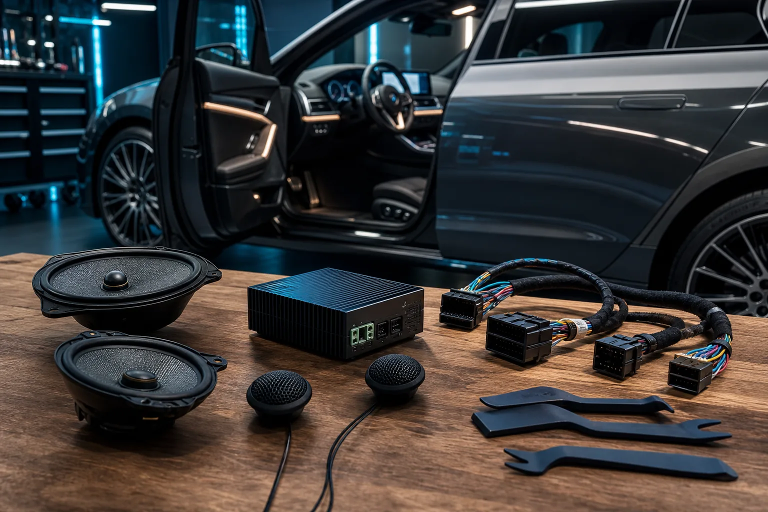 Odwracalny upgrade car audio w nowym samochodzie