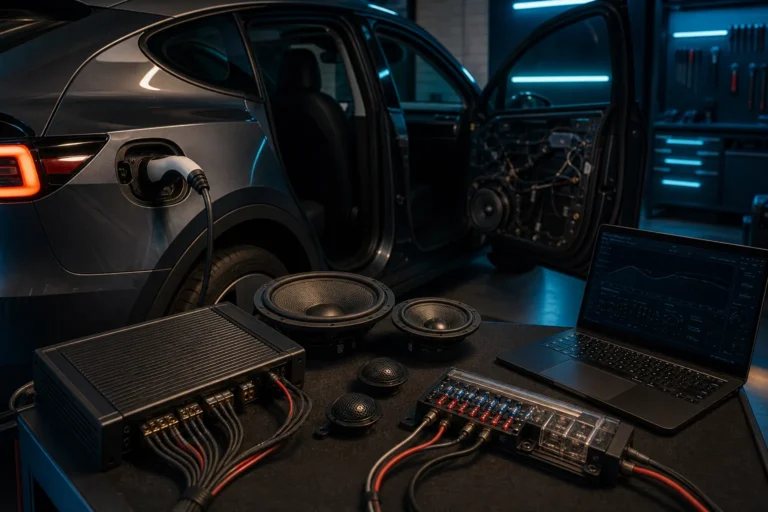 Car audio w samochodzie elektrycznym i hybrydowym