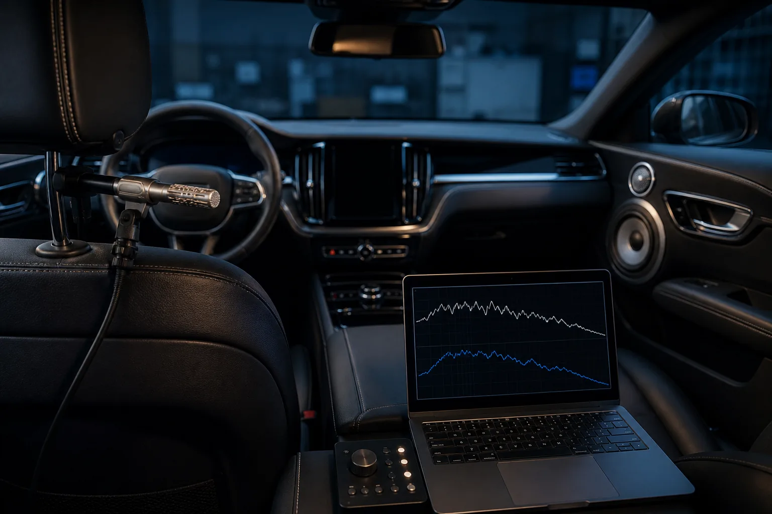 Końcowy pomiar i odsłuch po strojeniu systemu car audio